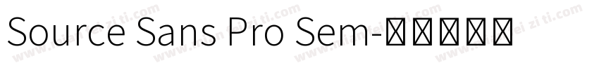 Source Sans Pro Sem字体转换